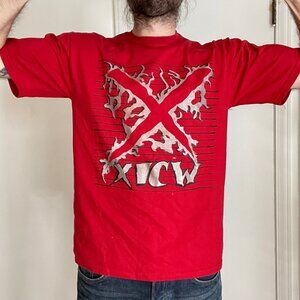 Vintage XICW T Shirt Size Large Xtremely Insane Championship Wrestling Detroit